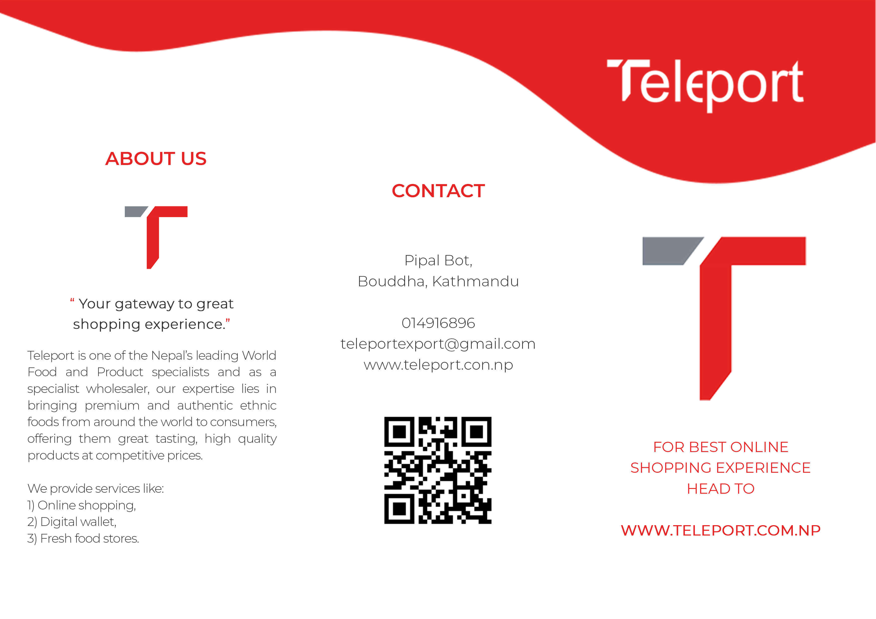 Teleport Brochure - Cover